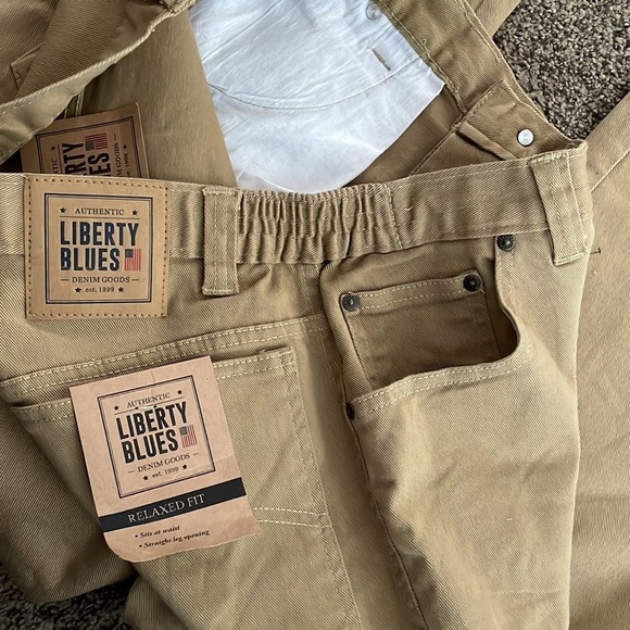 Liberty Blues Work Pants Denim Relaxed Fit‎ Tall Straight Leg Jeans - Picture 3 of 9